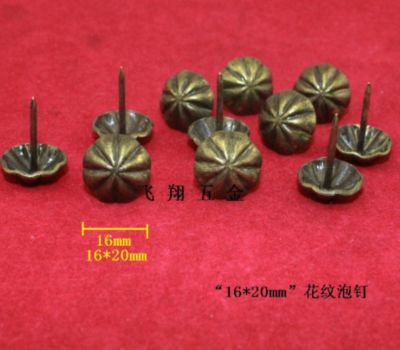 □ 16x20MM thickening antique chrysanthemum foam nail Upholstery Nails Furniture Tacks Pushpins Hardware Decor Tack