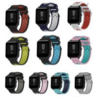 ☜ Sportowa bransoletka silikonowa dla Xiaomi Huami Amazfit Bip Bit pasek na rękę 20mm Watchband miękka oddychająca dla Samsung Galaxy 42mm