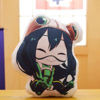 【SALE】 tangticarans1972 40ซม. อะนิเมะญี่ปุ่น Props Cos My Hero Academia Deku Asui Tsuyu OCHACO URARAKA หมอนอะนิเมะตุ๊กตา Plush