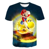 Mario And Luigi 2023 Summer New 3D Printing Unisex Youth Fashion Comfortable Versatile T-shirt Mario Brothers Short Sleeve