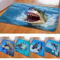 Home Decor Funny Shark Mats Bedroom Corridor Carpets Entrance Entrance Door Mats Kitchen Carpets Bathroom Mats