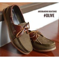 Arcobareno​ Boat Shoes​ Khaki+Caramel