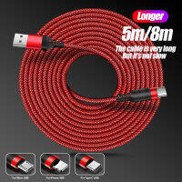 Long Charging Cable for LightningType CUSB Micro Durable Nylon Braided Charging Wire for IOSAndroid phone Fast Charging Cable