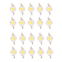 20 Pieces High Power 2 Pin 3W Warm White LED Bead Emitters 100-110Lm