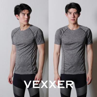 Vexxer TopDye Running Shirt X01 - สีเทา เสื้อกีฬา แขนสั้น เสื้อยืด เสื้อวิ่ง ออกกำลังกาย