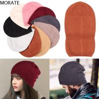 MORATE Unisex ผู้หญิง ยางยืด หมวก Skullies หมวกฮิปฮอป หมวกถัก ผ้าขนสัตว์แคชเมียร์ Beanies