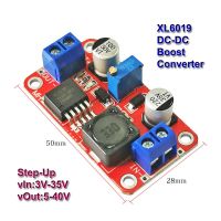 5A XL6019 DC-DC โมดูลเพิ่มกำลังไฟได้ตัวควบคุมแรงดันไฟฟ้า3-35V ถึง5-40V