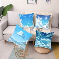 （ALL IN STOCK XZX）Star printed polyester pillowcase, car sofa pillowcase, simple home decoration accessories   (Double sided printing with free customization of patterns)