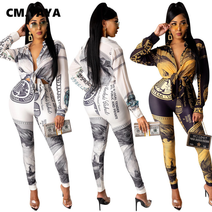 cm-yaya-us-dollar-benjamin-print-knot-up-blouses-style-jumpsuit-for-women-one-piece-overall-turn-down-neck-rompers-sping-winter