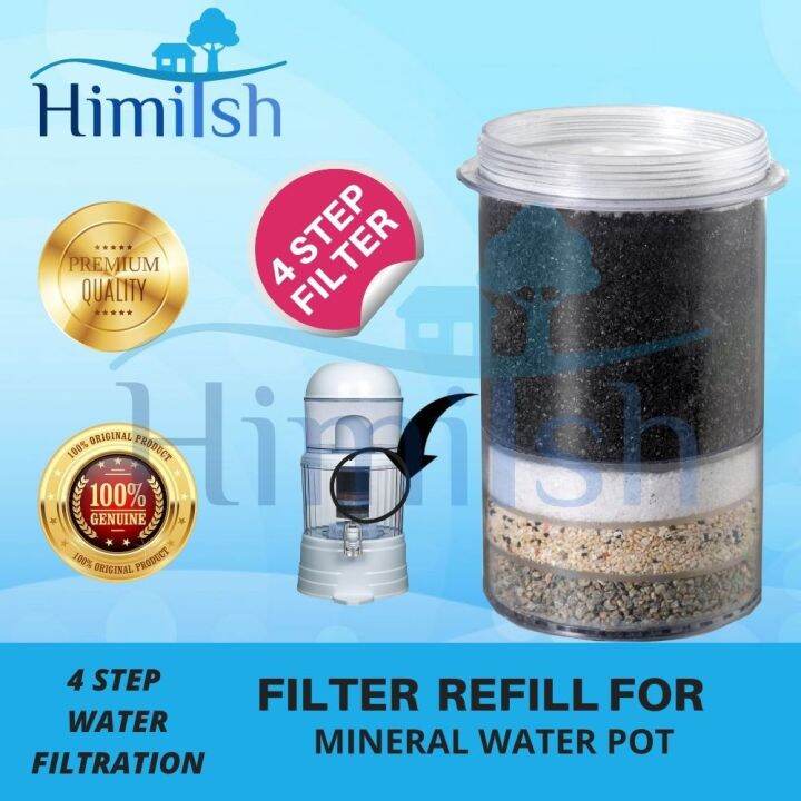 4 Step Mineral Pot Replacement Filter Cartridge For Water Dispenser