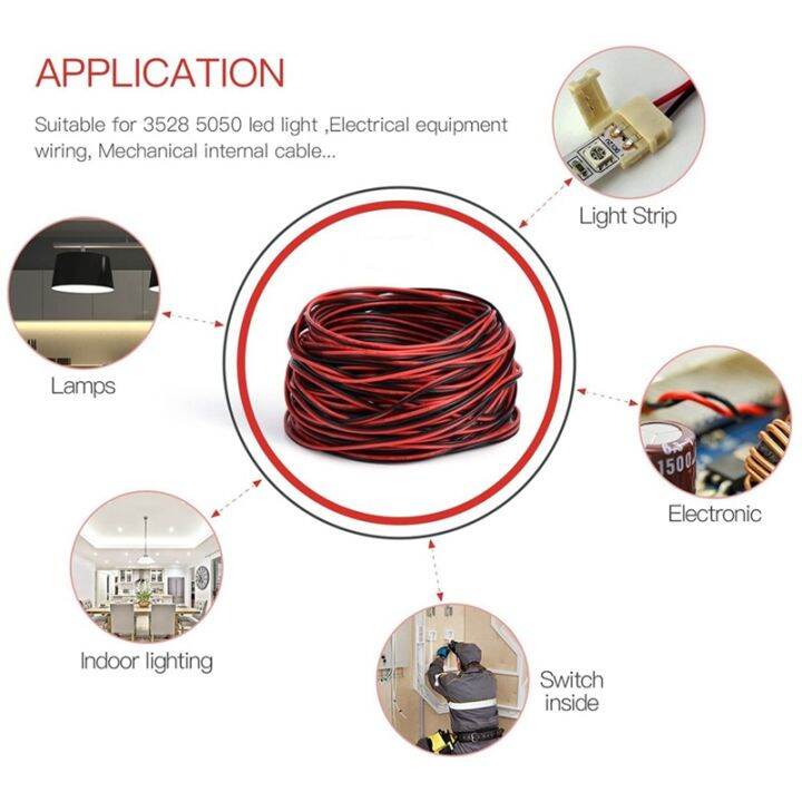 2pin-wire-100m-22awg-12v-24v-extension-cord-red-and-black-2-wire-stranded-tinned-copper-led-light-bar-power-cord