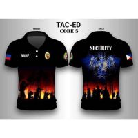 SECURITY high Quality Full Sublimation PoloShirt（Contact the seller, free customization）