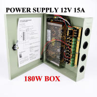 ตู้จ่ายไฟ Switching Power Supply 12V 15A 180W สำหรับกล้องวงจรปิด 9 จุด