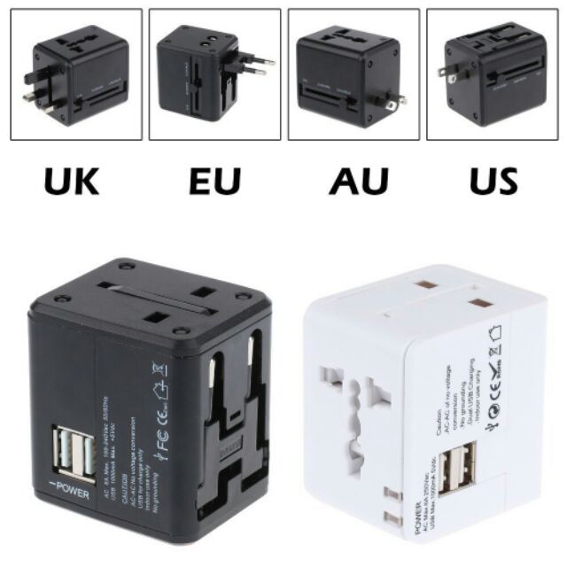 hotลดราคา-ปลั๊กไฟ-dual-usb-universal-adapter-all-in-one-black-white-ที่ชาร์จ-แท็บเล็ต-ไร้สาย-เสียง-หูฟัง-เคส-airpodss-ลำโพง-wireless-bluetooth-โทรศัพท์-usb-ปลั๊ก-เมาท์-hdmi-สายคอมพิวเตอร์