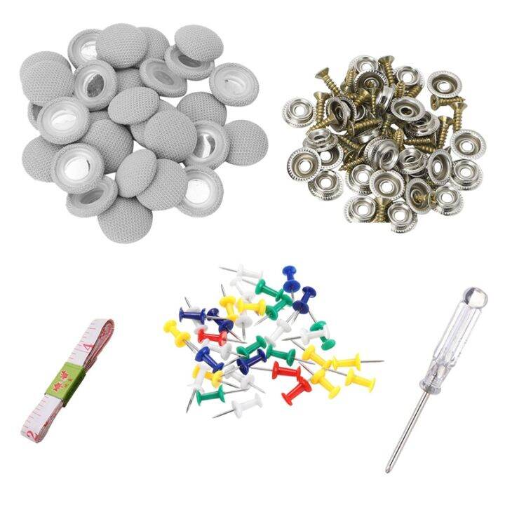 60Pcs Diy Roof Lining Repair Kit Fix Sagging Headliner Pin Buckle Screw
