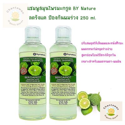 แพ็คคู่ bynature แชมพูมะกรูดสูตรธรรมชาติ 250 ml. จำนวน 2ขวด  No SLS  SLES  DEA Parabens Free ลดรังแค ป้องกันผมร่วง  จัดทรงง่าย สูตรอ่อนโยนใช้สระได้ทุกวัน