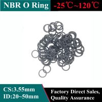 【CW】 50pcs Black O Ring Gasket CS 3.55mm ID 20   50mm NBR Automobile Nitrile Rubber Round O Type Corrosion Oil Resistant Seal Washer