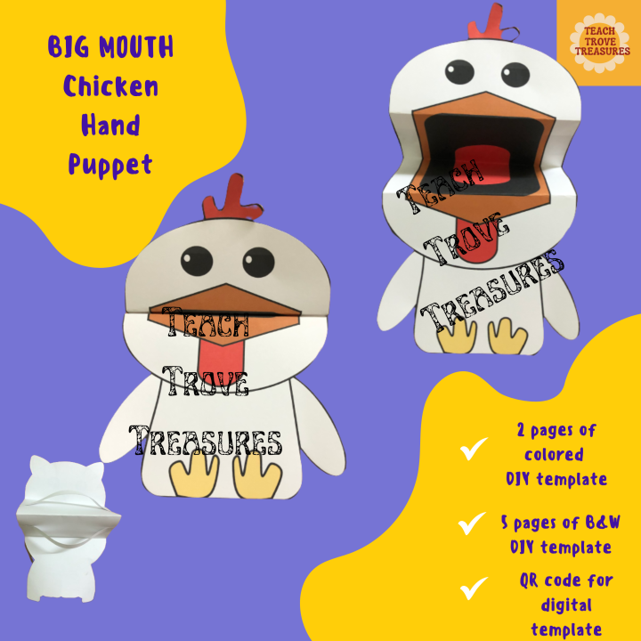 Big Mouth Chicken Hand Puppet Lazada.co.th