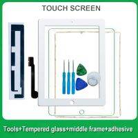 [ขายร้อน]NIQUXI หน้าจอสัมผัสที่ผ่านการทดสอบ100สำหรับ iPad 3 Digitizer Sensor แผงกระจกพร้อมกรอบกลางเครื่องมือกระจกนิรภัยกาว A1416 A1430 A1403