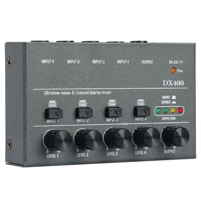 4 Channel Line Mini Volume Amplifiers Audio Mixers Stereo Mini Sound Mixer With Mono For Individual Composition