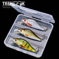 TREHOOK 3Pcs 7Cm 11G ลอย Minnow Fishing Lure ชุด Wobblers สำหรับ Pike เหยื่อประดิษฐ์ชุด Crankbaits Fishing Tackle 2021