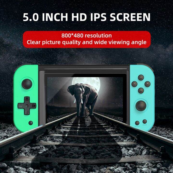 powkiddy-x51-handheld-game-console-5-inch-ips-hd-gba-64g-10-simulator-two-player-war-rocker-arcade-mini-portable-game-console