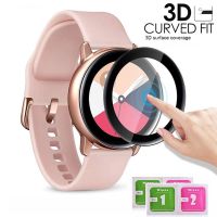 [Electronic film] 20D Curved Edge กระจกกันรอยหน้าจอสำหรับ Samsung Galaxy Watch Active 2 40มม. 44มม. ฟิล์มกันรอยกระจกเทมเปอร์แบบเต็ม