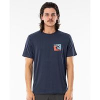 RIP CURL   เสื้อยืดผู้ชาย CTERT9 ICON CUTOUT TEE A21