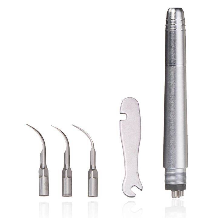 Dental Ultrasonic Periodontal Air Scaler Kits 4 Holes with 3 Compatible