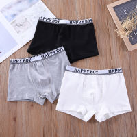 3 Piece Underpants Boys Underwear Kids Boys Underwear Solid Color Letters Cartoon Kids Boxer Briefs