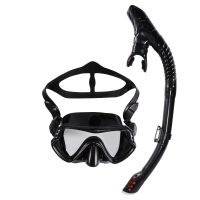 Anti-Fog Diving Mask Silicone Full Dry Snorkel Diving Goggles Leak-Proof Purge Valve Professional Underwater Diving Equipmen