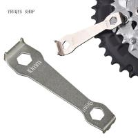 YRUQYS อะไหล่จักรยานซี่ล้อจักรยาน Crankset แหวนน็อตสกรูเครื่องมือซ่อมแซมเครื่องมือถอนประแจเฟืองจักรยานประแจไขควง