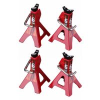 4X 6 Ton Simulated Jack Metal Mini Jack Stands Decoration for Traxxas TRX4 Axial SCX10 Tamiya CC01 D90 D110 TF2