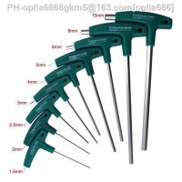 Hand Tool 1.5/2/2.5/3/4/5/6/8mm Chromium-vanadiu Steel Inner Hexagon Wrench T Handle allen Hex Key Wrench Spanner