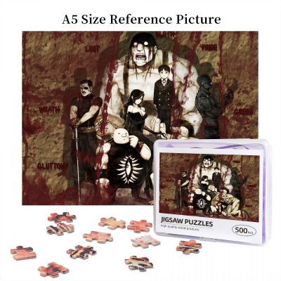 Fullmetal Alchemist Greed Wooden Jigsaw Puzzle 500 Pieces Educational Toy Painting Art Decor Decompression toys 500pcs