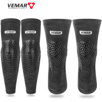 VEMAR Breathable Anti-Fallรถจักรยานยนต์เข่าข้อศอกPadsความยืดหยุ่นสูงMotocrossเข่าGuard DH MTBขี่จักรยานMotoแขนKneepads-Jezker