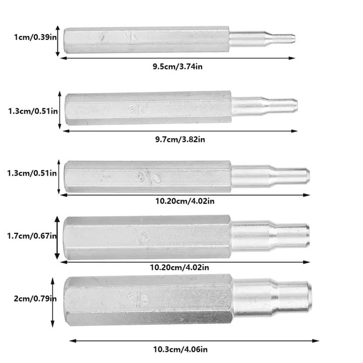 อุปกรณ์แกะสลักขยายหลอดท่อทองแดง-ct-193-5ชิ้น5-16-5-8-1-2