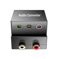 5.1 Audio Console Adapter Convert Stereo RCA to 3 x 18 (3.5mm) Jack Bidirectional Conversion for 5.1 Multimedia Speaker