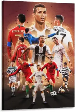 Lionel Messi Cristiano Ronaldo Chess Canvas Wall Art Messi 