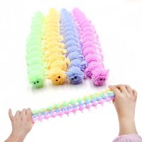 ◑ New Fidget Antistress Toys Caterpillar Stretchy Relieves Stress Toy Gift Kids Adults Decompression Toy Funny Squeezable Toys