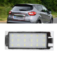 Qii Lu โคมไฟแผ่นป้ายทะเบียนรถยนต์ LED 2ชิ้น1.8วัตต์สำหรับ Twingo/clio/megane/lagane