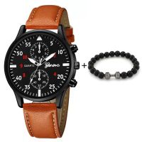 【CW】 New Mens Watches Luxury Set Fashion Business Leather Wrist for Men relogio masculino