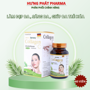 Viên uống trắng da Collagen +C bổ sung Vitamin A E C giảm nám sạm da Hộp