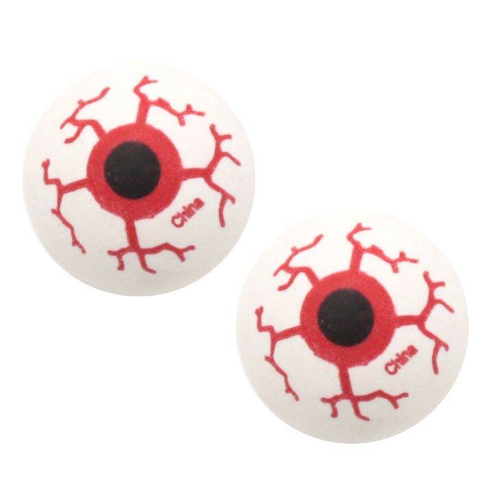 HILBAT DIY Craft 32mm Red Bloodshot Eyes Halloween Small Toy Party