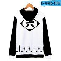 13 Team leader-Sudadera con capucha para hombre y mujer, jersey de Bleach Ichigo Kurosaki con estampado de Anime 3D, estilo Hip hop, sudaderas de Bleach