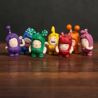 【CW】7pcs/set Anime Cartoon Oddbods PVC Figures Dolls Desktop Decoration Model Toys