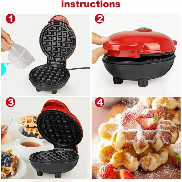 yaya-เครื่องทำวาฟเฟิล-เครื่องทำขนม-mini-waffle-maker-ขนาดมินิ-เครื่องทำขนมรังผึ้ง-เบเกอรี่