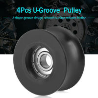 4pcs 0840UU U Type U-Groove Pulley Roller Guide Wheel 8x40x20.7mm