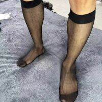 【jw】△❖☂  CLEVER-MENMODE Stockings Mens Ultra Thin Tube Socks Transparent Sheer Business Formal Erotic Stocking