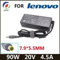 20V 4.5A 90W 7.9*5.5Mm 8พินอะแด็ปเตอร์แล็ปท็อปไฟ AC สำหรับ Lenovo T6 R6 Z6 X6 X200 X300 3000 C100 T60 E125 E430 E4สายไฟและอะแดปเตอร์เครื่องชาร์จโน้ตบุ๊ค